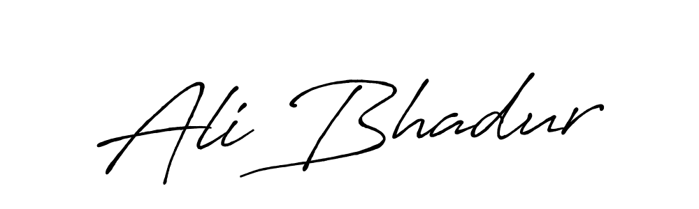 Use a signature maker to create a handwritten signature online. With this signature software, you can design (Antro_Vectra_Bolder) your own signature for name Ali Bhadur. Ali Bhadur signature style 7 images and pictures png