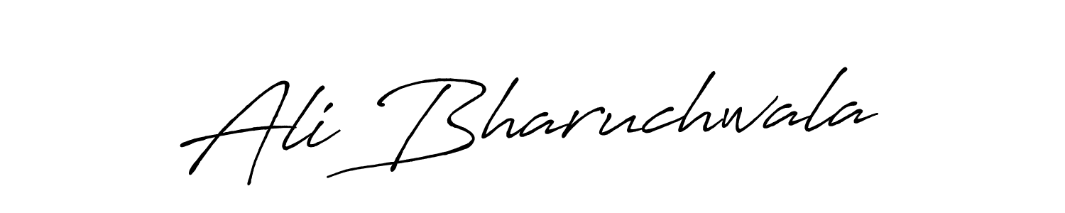 Use a signature maker to create a handwritten signature online. With this signature software, you can design (Antro_Vectra_Bolder) your own signature for name Ali Bharuchwala. Ali Bharuchwala signature style 7 images and pictures png