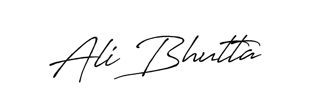 Similarly Antro_Vectra_Bolder is the best handwritten signature design. Signature creator online .You can use it as an online autograph creator for name Ali Bhutta. Ali Bhutta signature style 7 images and pictures png