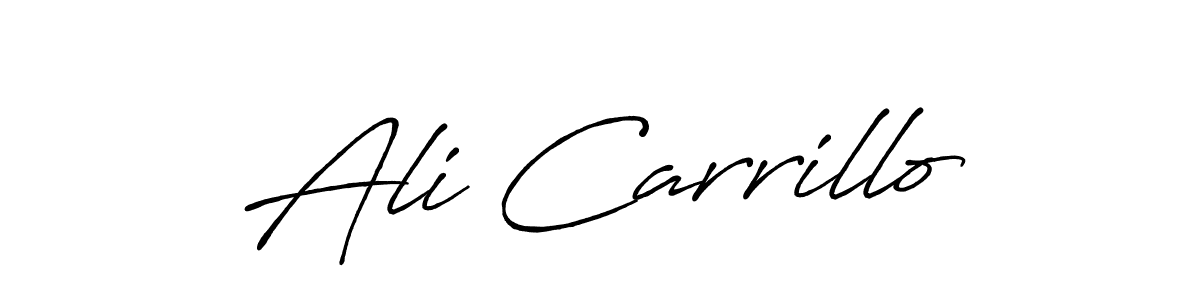 It looks lik you need a new signature style for name Ali Carrillo. Design unique handwritten (Antro_Vectra_Bolder) signature with our free signature maker in just a few clicks. Ali Carrillo signature style 7 images and pictures png