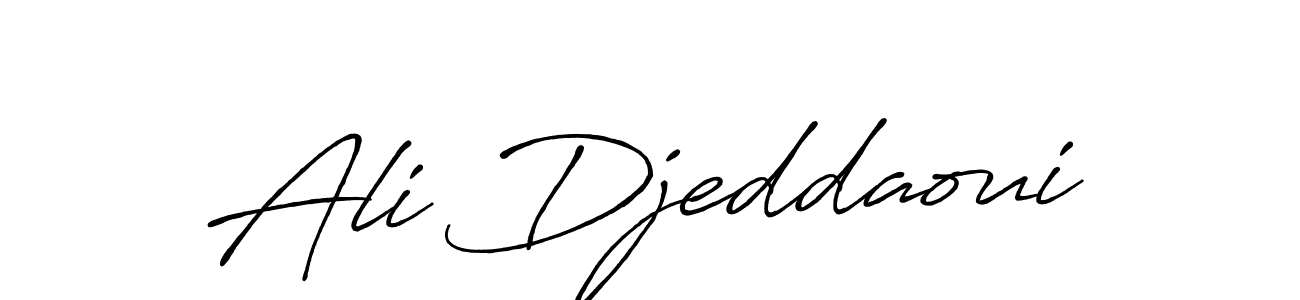 Create a beautiful signature design for name Ali Djeddaoui. With this signature (Antro_Vectra_Bolder) fonts, you can make a handwritten signature for free. Ali Djeddaoui signature style 7 images and pictures png