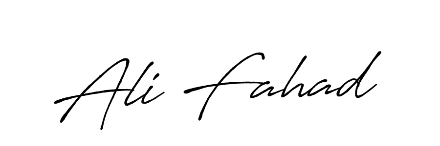 How to make Ali Fahad name signature. Use Antro_Vectra_Bolder style for creating short signs online. This is the latest handwritten sign. Ali Fahad signature style 7 images and pictures png