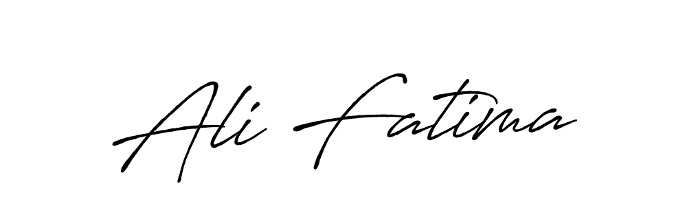 Make a beautiful signature design for name Ali Fatima. With this signature (Antro_Vectra_Bolder) style, you can create a handwritten signature for free. Ali Fatima signature style 7 images and pictures png