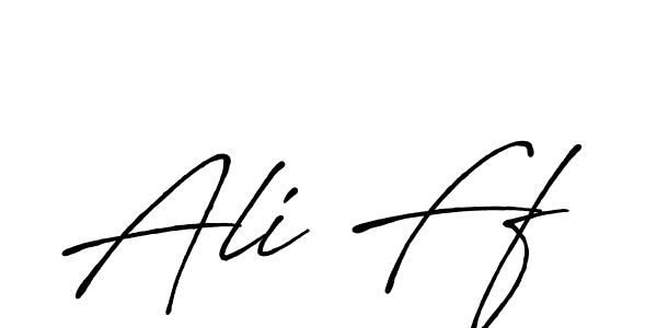How to make Ali Ff name signature. Use Antro_Vectra_Bolder style for creating short signs online. This is the latest handwritten sign. Ali Ff signature style 7 images and pictures png