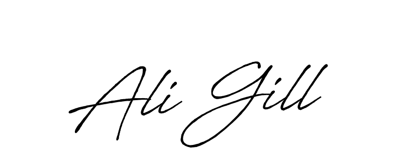 It looks lik you need a new signature style for name Ali Gill. Design unique handwritten (Antro_Vectra_Bolder) signature with our free signature maker in just a few clicks. Ali Gill signature style 7 images and pictures png