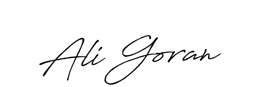 Also You can easily find your signature by using the search form. We will create Ali Goran name handwritten signature images for you free of cost using Antro_Vectra_Bolder sign style. Ali Goran signature style 7 images and pictures png