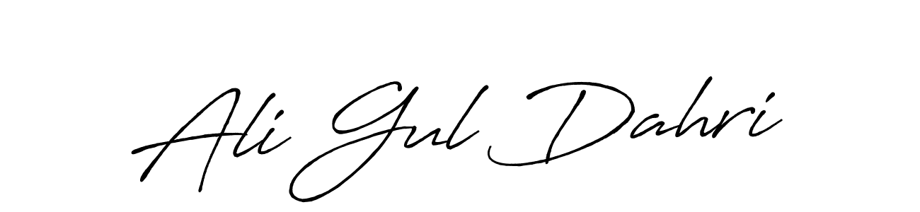 Ali Gul Dahri stylish signature style. Best Handwritten Sign (Antro_Vectra_Bolder) for my name. Handwritten Signature Collection Ideas for my name Ali Gul Dahri. Ali Gul Dahri signature style 7 images and pictures png