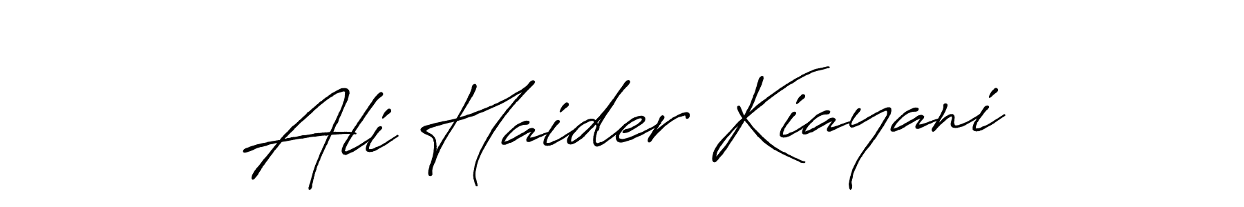 Similarly Antro_Vectra_Bolder is the best handwritten signature design. Signature creator online .You can use it as an online autograph creator for name Ali Haider Kiayani. Ali Haider Kiayani signature style 7 images and pictures png