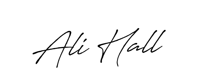 Use a signature maker to create a handwritten signature online. With this signature software, you can design (Antro_Vectra_Bolder) your own signature for name Ali Hall. Ali Hall signature style 7 images and pictures png