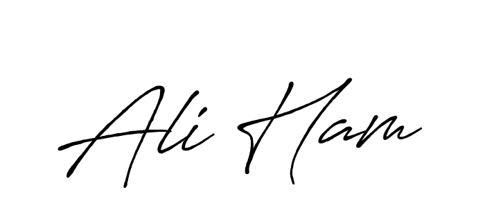 Design your own signature with our free online signature maker. With this signature software, you can create a handwritten (Antro_Vectra_Bolder) signature for name Ali Ham. Ali Ham signature style 7 images and pictures png