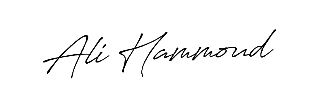 Use a signature maker to create a handwritten signature online. With this signature software, you can design (Antro_Vectra_Bolder) your own signature for name Ali Hammoud. Ali Hammoud signature style 7 images and pictures png