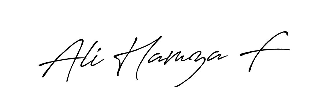 Ali Hamza F stylish signature style. Best Handwritten Sign (Antro_Vectra_Bolder) for my name. Handwritten Signature Collection Ideas for my name Ali Hamza F. Ali Hamza F signature style 7 images and pictures png