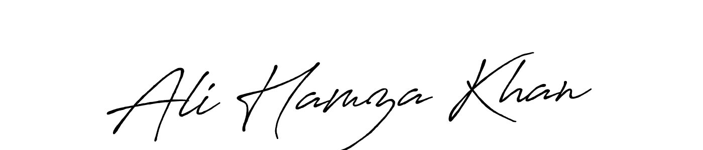 You can use this online signature creator to create a handwritten signature for the name Ali Hamza Khan. This is the best online autograph maker. Ali Hamza Khan signature style 7 images and pictures png