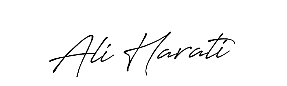 Use a signature maker to create a handwritten signature online. With this signature software, you can design (Antro_Vectra_Bolder) your own signature for name Ali Harati. Ali Harati signature style 7 images and pictures png