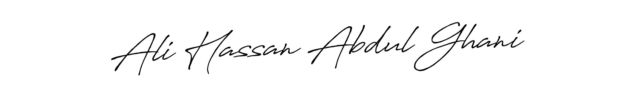 How to make Ali Hassan Abdul Ghani signature? Antro_Vectra_Bolder is a professional autograph style. Create handwritten signature for Ali Hassan Abdul Ghani name. Ali Hassan Abdul Ghani signature style 7 images and pictures png