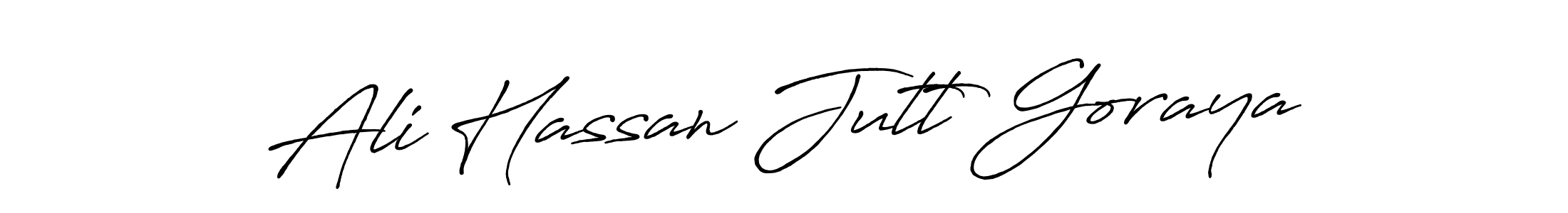 It looks lik you need a new signature style for name Ali Hassan Jutt Goraya. Design unique handwritten (Antro_Vectra_Bolder) signature with our free signature maker in just a few clicks. Ali Hassan Jutt Goraya signature style 7 images and pictures png