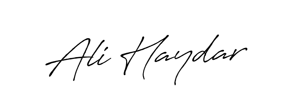 Use a signature maker to create a handwritten signature online. With this signature software, you can design (Antro_Vectra_Bolder) your own signature for name Ali Haydar. Ali Haydar signature style 7 images and pictures png
