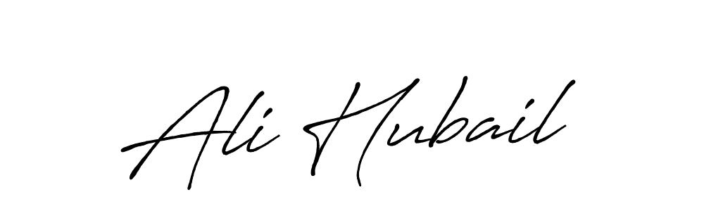 Create a beautiful signature design for name Ali Hubail. With this signature (Antro_Vectra_Bolder) fonts, you can make a handwritten signature for free. Ali Hubail signature style 7 images and pictures png
