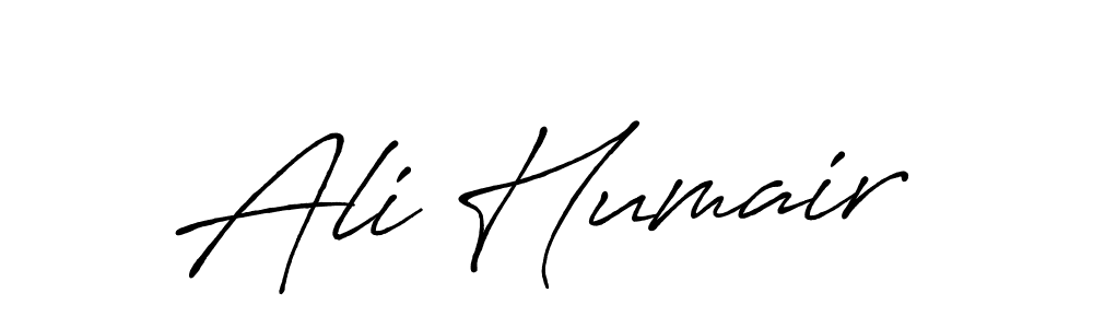 Create a beautiful signature design for name Ali Humair. With this signature (Antro_Vectra_Bolder) fonts, you can make a handwritten signature for free. Ali Humair signature style 7 images and pictures png