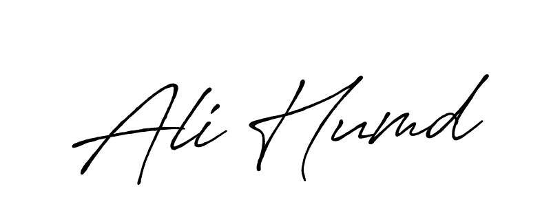 Create a beautiful signature design for name Ali Humd. With this signature (Antro_Vectra_Bolder) fonts, you can make a handwritten signature for free. Ali Humd signature style 7 images and pictures png
