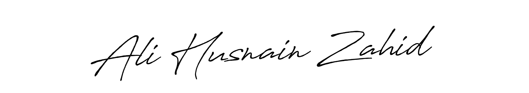 Ali Husnain Zahid stylish signature style. Best Handwritten Sign (Antro_Vectra_Bolder) for my name. Handwritten Signature Collection Ideas for my name Ali Husnain Zahid. Ali Husnain Zahid signature style 7 images and pictures png