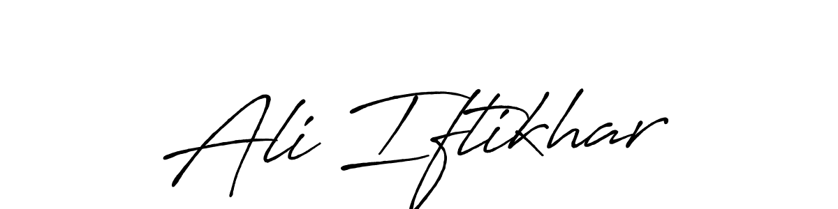 Similarly Antro_Vectra_Bolder is the best handwritten signature design. Signature creator online .You can use it as an online autograph creator for name Ali Iftikhar. Ali Iftikhar signature style 7 images and pictures png