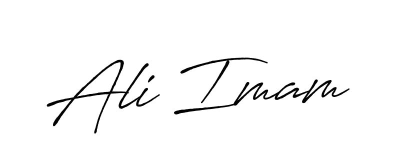 Make a beautiful signature design for name Ali Imam. With this signature (Antro_Vectra_Bolder) style, you can create a handwritten signature for free. Ali Imam signature style 7 images and pictures png