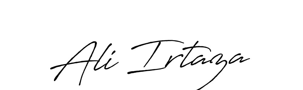 Create a beautiful signature design for name Ali Irtaza. With this signature (Antro_Vectra_Bolder) fonts, you can make a handwritten signature for free. Ali Irtaza signature style 7 images and pictures png