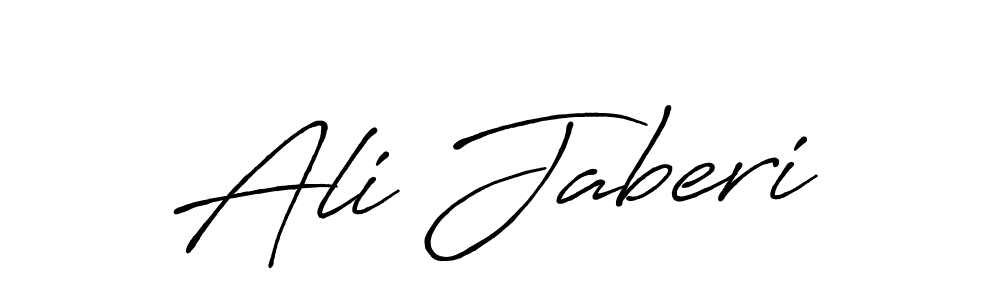 Ali Jaberi stylish signature style. Best Handwritten Sign (Antro_Vectra_Bolder) for my name. Handwritten Signature Collection Ideas for my name Ali Jaberi. Ali Jaberi signature style 7 images and pictures png