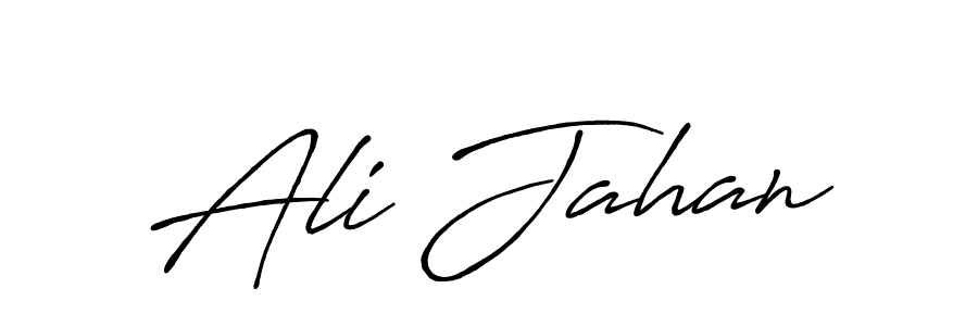 Ali Jahan stylish signature style. Best Handwritten Sign (Antro_Vectra_Bolder) for my name. Handwritten Signature Collection Ideas for my name Ali Jahan. Ali Jahan signature style 7 images and pictures png