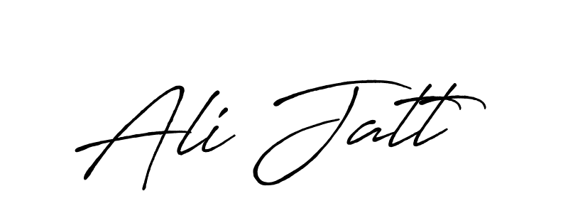 Design your own signature with our free online signature maker. With this signature software, you can create a handwritten (Antro_Vectra_Bolder) signature for name Ali Jatt. Ali Jatt signature style 7 images and pictures png