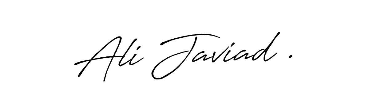 Design your own signature with our free online signature maker. With this signature software, you can create a handwritten (Antro_Vectra_Bolder) signature for name Ali Javiad .. Ali Javiad . signature style 7 images and pictures png