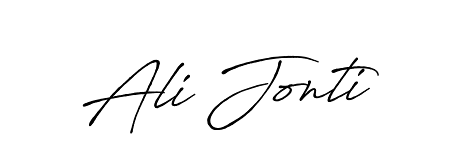 Similarly Antro_Vectra_Bolder is the best handwritten signature design. Signature creator online .You can use it as an online autograph creator for name Ali Jonti. Ali Jonti signature style 7 images and pictures png