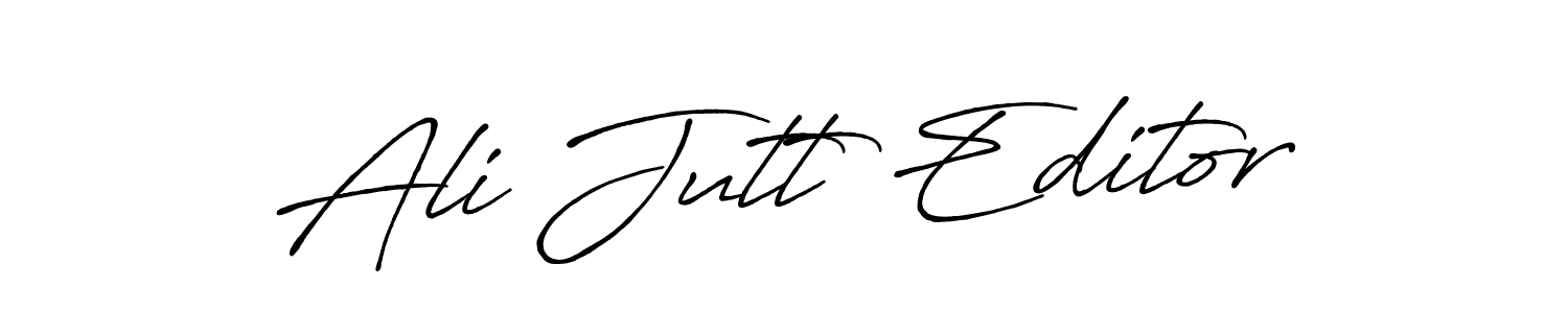 Ali Jutt Editor stylish signature style. Best Handwritten Sign (Antro_Vectra_Bolder) for my name. Handwritten Signature Collection Ideas for my name Ali Jutt Editor. Ali Jutt Editor signature style 7 images and pictures png