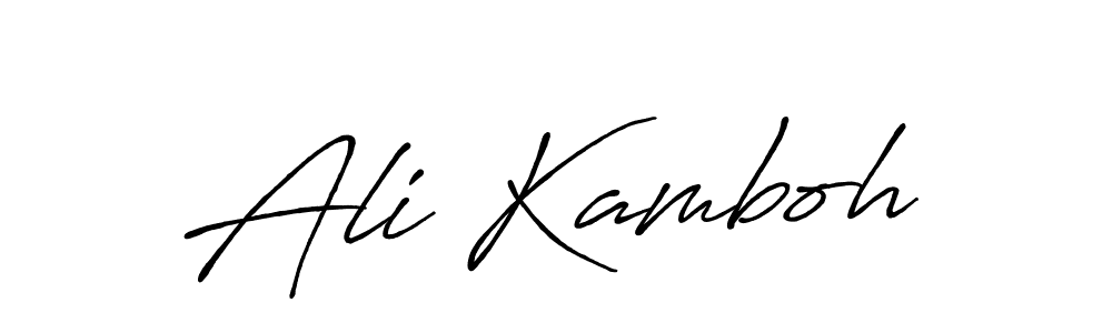 How to make Ali Kamboh signature? Antro_Vectra_Bolder is a professional autograph style. Create handwritten signature for Ali Kamboh name. Ali Kamboh signature style 7 images and pictures png