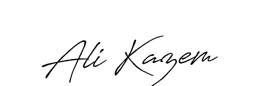 Create a beautiful signature design for name Ali Kazem. With this signature (Antro_Vectra_Bolder) fonts, you can make a handwritten signature for free. Ali Kazem signature style 7 images and pictures png