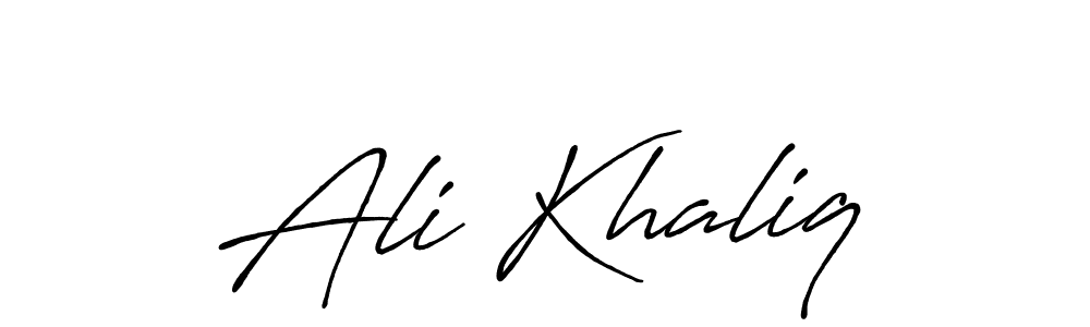 Ali Khaliq stylish signature style. Best Handwritten Sign (Antro_Vectra_Bolder) for my name. Handwritten Signature Collection Ideas for my name Ali Khaliq. Ali Khaliq signature style 7 images and pictures png