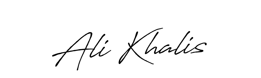 How to make Ali Khalis signature? Antro_Vectra_Bolder is a professional autograph style. Create handwritten signature for Ali Khalis name. Ali Khalis signature style 7 images and pictures png