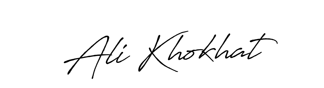 How to make Ali Khokhat signature? Antro_Vectra_Bolder is a professional autograph style. Create handwritten signature for Ali Khokhat name. Ali Khokhat signature style 7 images and pictures png