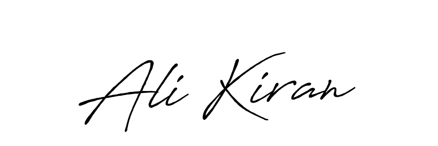 Create a beautiful signature design for name Ali Kiran. With this signature (Antro_Vectra_Bolder) fonts, you can make a handwritten signature for free. Ali Kiran signature style 7 images and pictures png