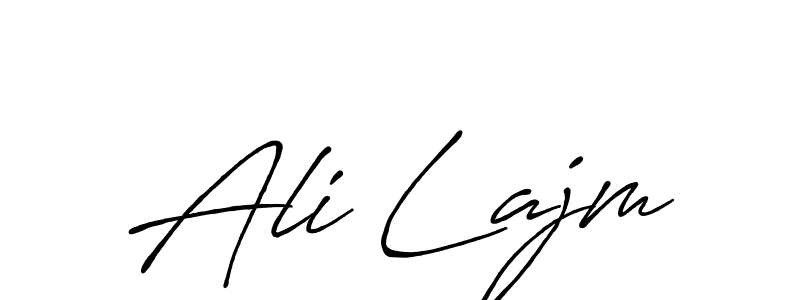 Also You can easily find your signature by using the search form. We will create Ali Lajm name handwritten signature images for you free of cost using Antro_Vectra_Bolder sign style. Ali Lajm signature style 7 images and pictures png