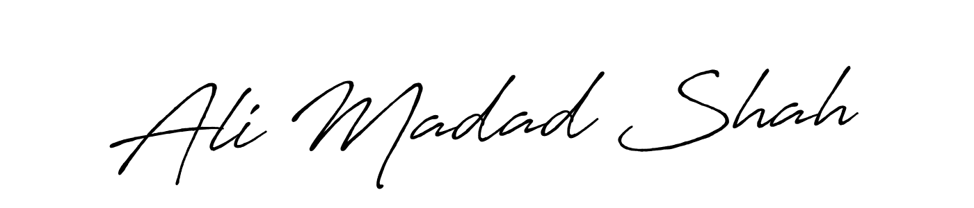 Ali Madad Shah stylish signature style. Best Handwritten Sign (Antro_Vectra_Bolder) for my name. Handwritten Signature Collection Ideas for my name Ali Madad Shah. Ali Madad Shah signature style 7 images and pictures png