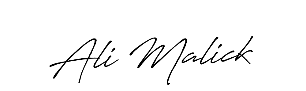 Also You can easily find your signature by using the search form. We will create Ali Malick name handwritten signature images for you free of cost using Antro_Vectra_Bolder sign style. Ali Malick signature style 7 images and pictures png