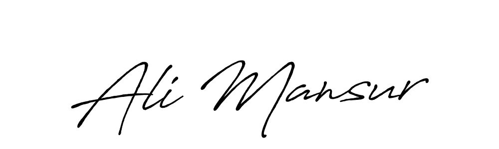 Also You can easily find your signature by using the search form. We will create Ali Mansur name handwritten signature images for you free of cost using Antro_Vectra_Bolder sign style. Ali Mansur signature style 7 images and pictures png