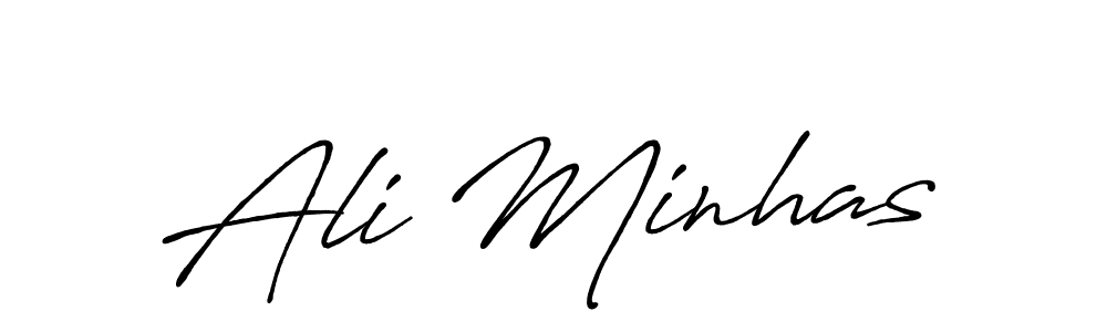 Antro_Vectra_Bolder is a professional signature style that is perfect for those who want to add a touch of class to their signature. It is also a great choice for those who want to make their signature more unique. Get Ali Minhas name to fancy signature for free. Ali Minhas signature style 7 images and pictures png