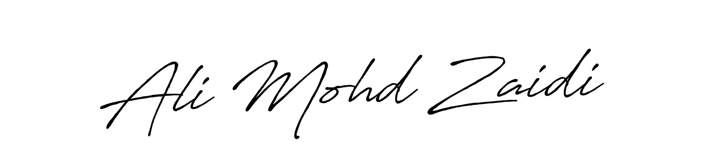 Also You can easily find your signature by using the search form. We will create Ali Mohd Zaidi name handwritten signature images for you free of cost using Antro_Vectra_Bolder sign style. Ali Mohd Zaidi signature style 7 images and pictures png