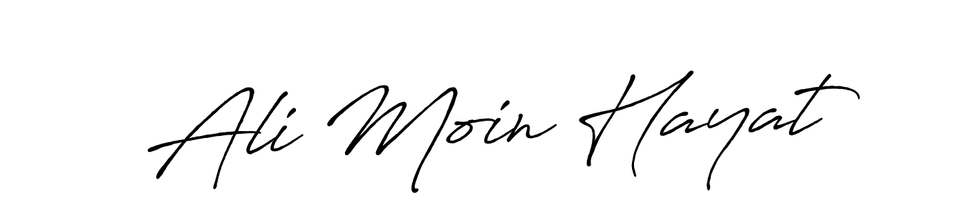 Similarly Antro_Vectra_Bolder is the best handwritten signature design. Signature creator online .You can use it as an online autograph creator for name Ali Moin Hayat. Ali Moin Hayat signature style 7 images and pictures png
