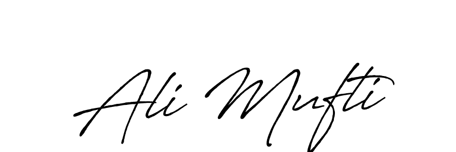 How to make Ali Mufti signature? Antro_Vectra_Bolder is a professional autograph style. Create handwritten signature for Ali Mufti name. Ali Mufti signature style 7 images and pictures png