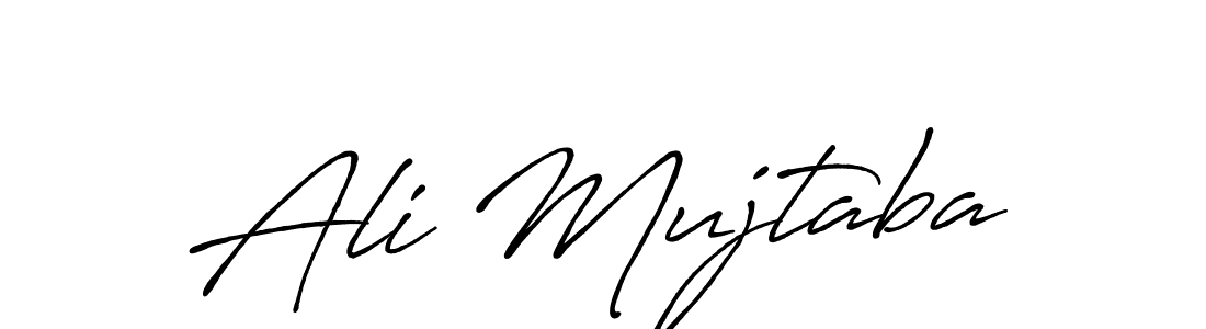 Create a beautiful signature design for name Ali Mujtaba. With this signature (Antro_Vectra_Bolder) fonts, you can make a handwritten signature for free. Ali Mujtaba signature style 7 images and pictures png