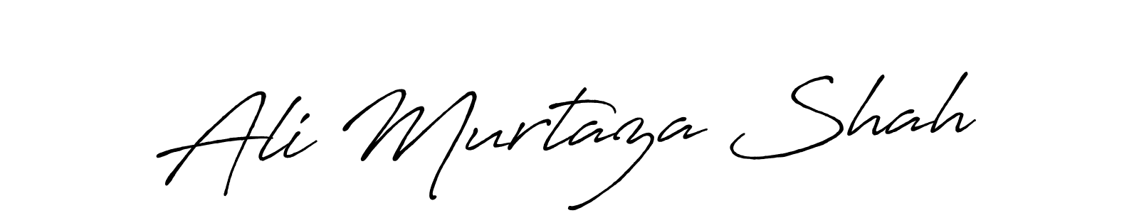 The best way (Antro_Vectra_Bolder) to make a short signature is to pick only two or three words in your name. The name Ali Murtaza Shah include a total of six letters. For converting this name. Ali Murtaza Shah signature style 7 images and pictures png